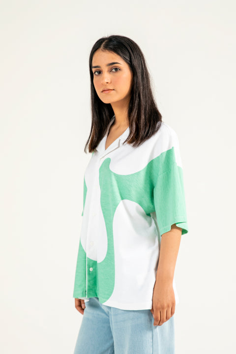 PRINTED TERRY SHIRT