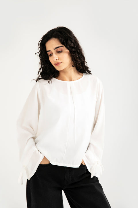 TOP WITH SLEEVE DETAIL