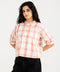CHECKERED CROPPED TOP