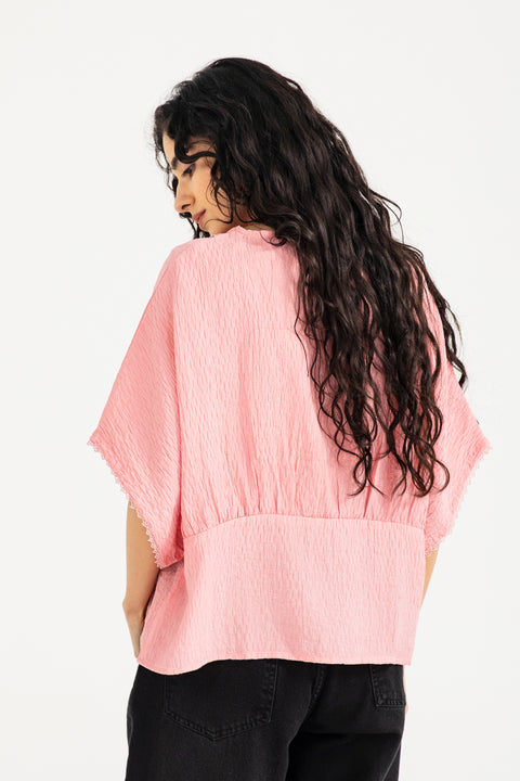 TEXTURED KIMONO TOP