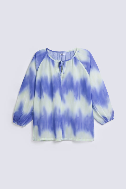 PRINTED SHEER TOP
