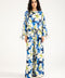 PRINTED TOP WITH NECK DETAIL