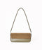 SUEDE FLAP OBLONG BAG