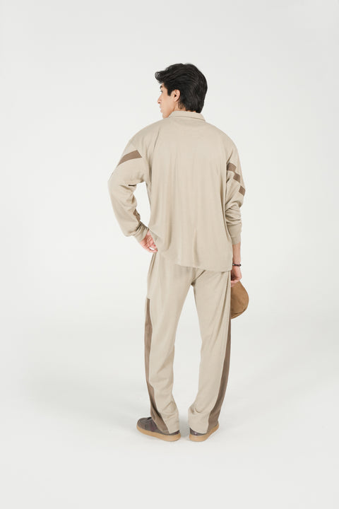 BAGGY FIT FULL SLEEVE POLO