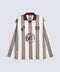 BAGGY FIT PRINTED MESH POLO