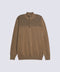 FULL SLEEVE ZIP PLACKET KNITTED POLO