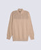 FULL SLEEVE ZIP PLACKET KNITTED POLO