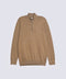 FULL SLEEVE ZIP PLACKET KNITTED POLO