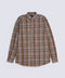 BUTTON DOWN LINEN CHECK SHIRT