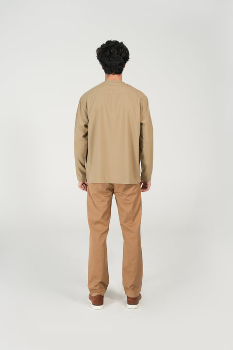 BAGGY FIT KURTA SHIRT WITH CUFF PLACKET DETAIL