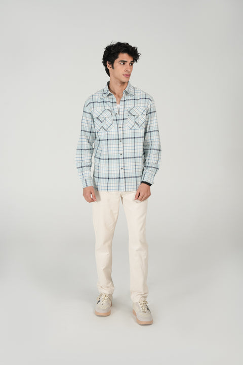 BUTTON DOWN OXFORD CHECK SHIRT