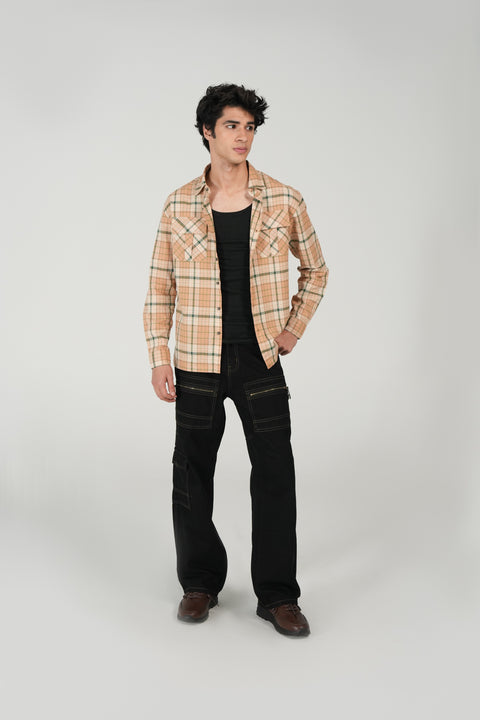 BUTTON DOWN OXFORD CHECK SHIRT