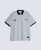 BAGGY FIT CONTRAST COLLAR GRAPHIC POLO