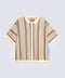 BUTTON DOWN BOXY FIT KNITTED POLO