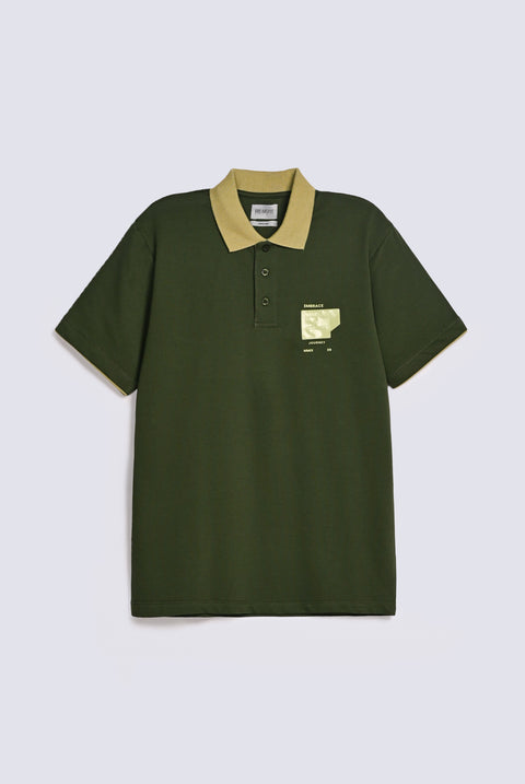 CONTRAST COLLAR POLO