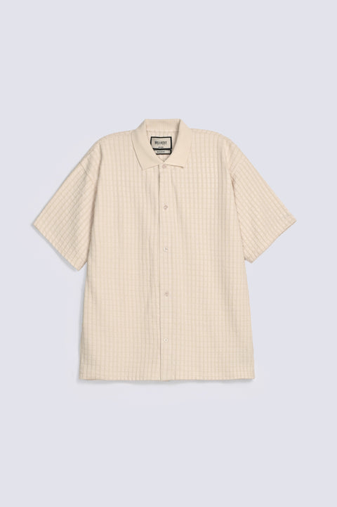 BAGGY FIT BUTTON DOWN TEXTURED SHIRT