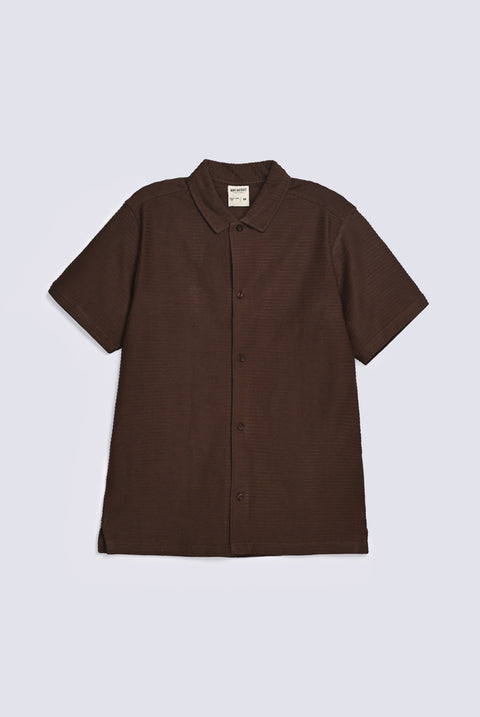 BUTTON DOWN TEXTURED POLO