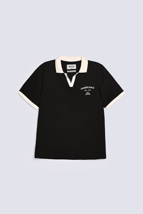SLIM CROPPED FIT JOHNNY COLLAR POLO