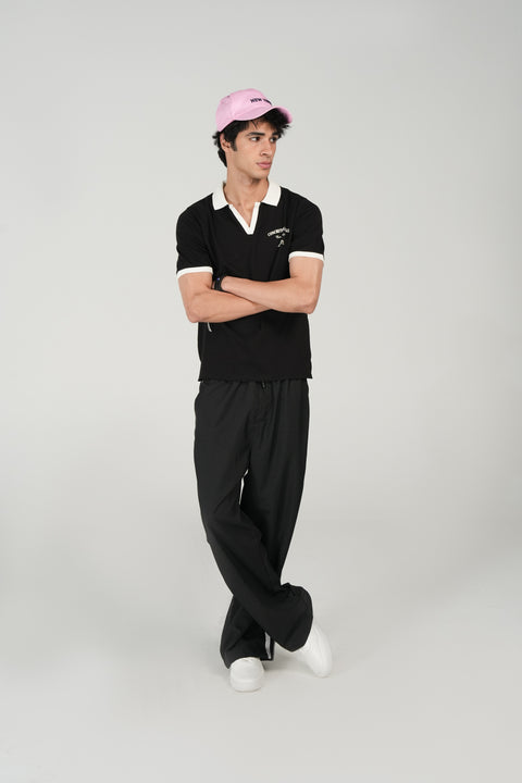 SLIM CROPPED FIT JOHNNY COLLAR POLO