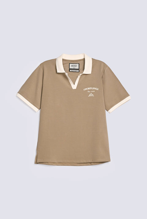 SLIM CROPPED FIT JOHNNY COLLAR POLO