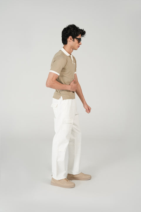 SLIM CROPPED FIT JOHNNY COLLAR POLO