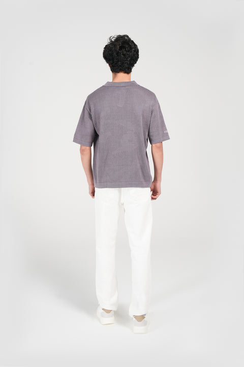 BOXY FIT KNITTED POLO