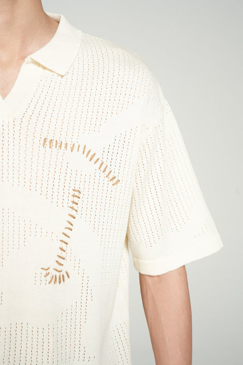BOXY FIT KNITTED POLO