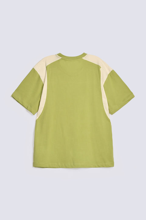 BAGGY FIT CONTRAST PANEL TEE