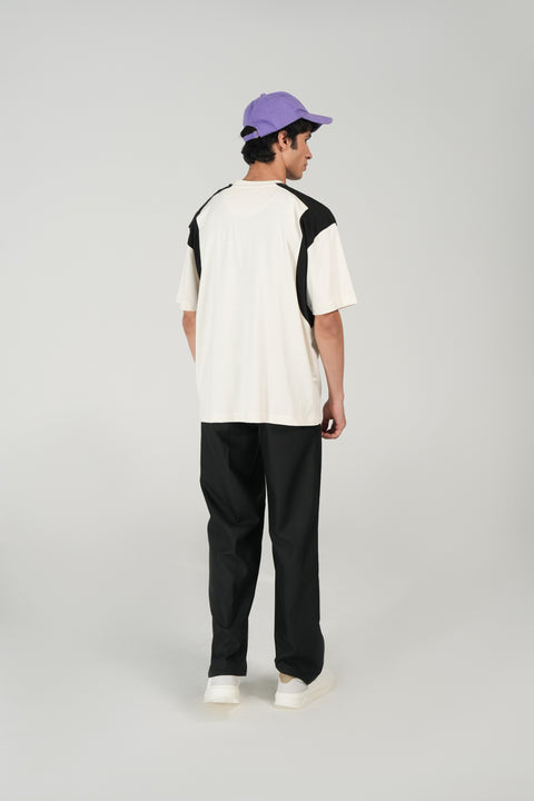 BAGGY FIT CONTRAST PANEL TEE