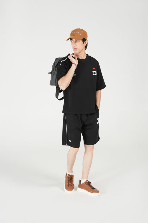 TEXTURED BOXY FIT GRAPHIC TEE