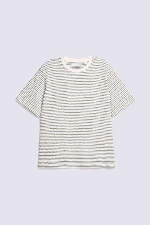 TEXTURED STRIPED TEE