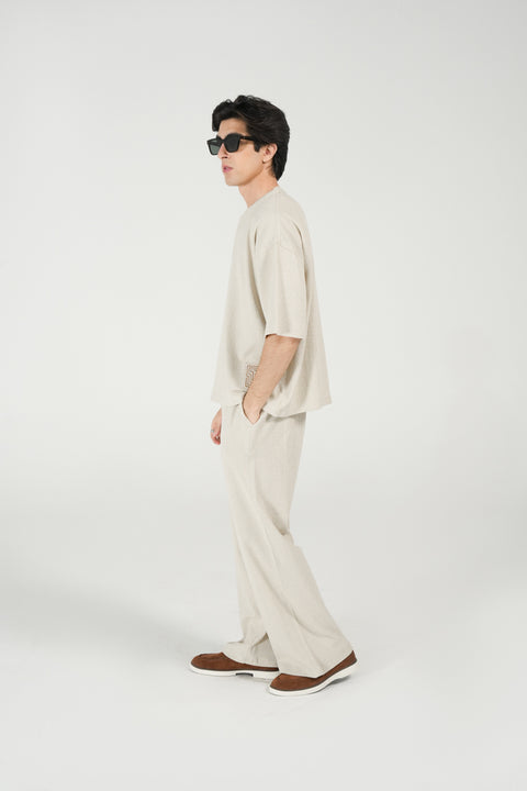 BOXY FIT TEXTURED HENLEY