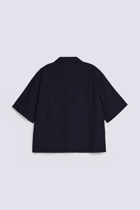 BOXY FIT RESORT COLLAR SHIRT