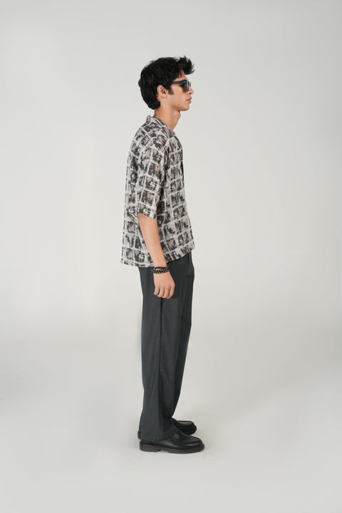 BOXY FIT RESORT COLLAR SHIRT