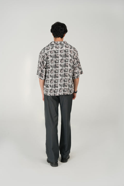 BOXY FIT RESORT COLLAR SHIRT