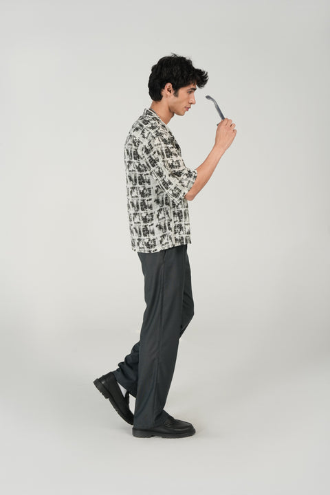 BOXY FIT RESORT COLLAR SHIRT
