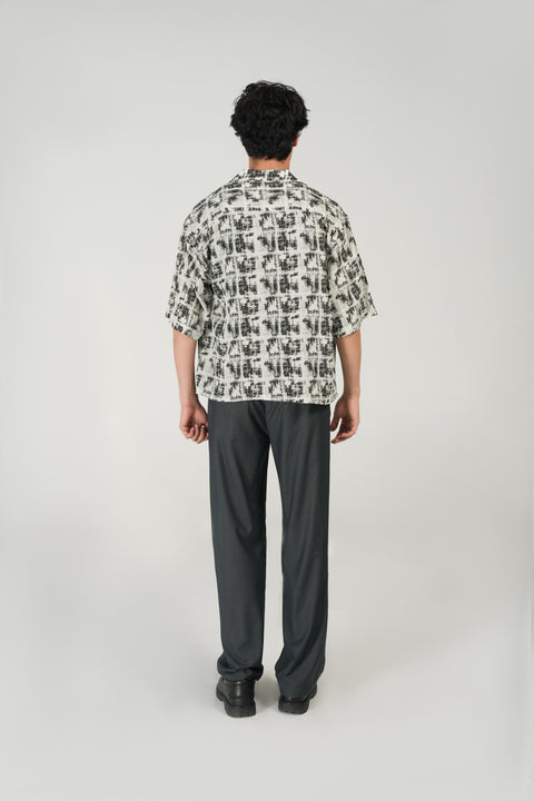 BOXY FIT RESORT COLLAR SHIRT