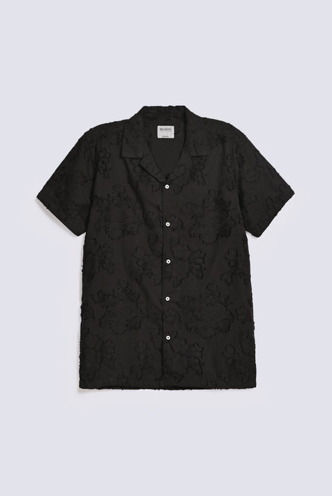 RESORT COLLAR JACQUARD SHIRT