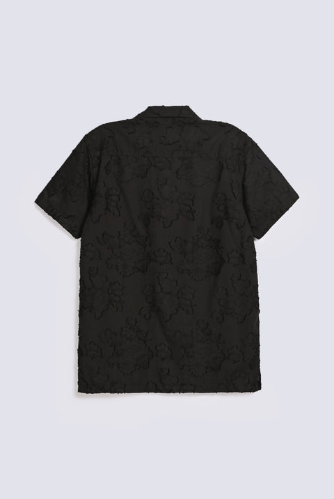RESORT COLLAR JACQUARD SHIRT