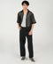 BOXY FIT REOSRT COLLAR MESH SHIRT