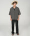 BAGGY FIT TEXTURED STRIPED SHIRT