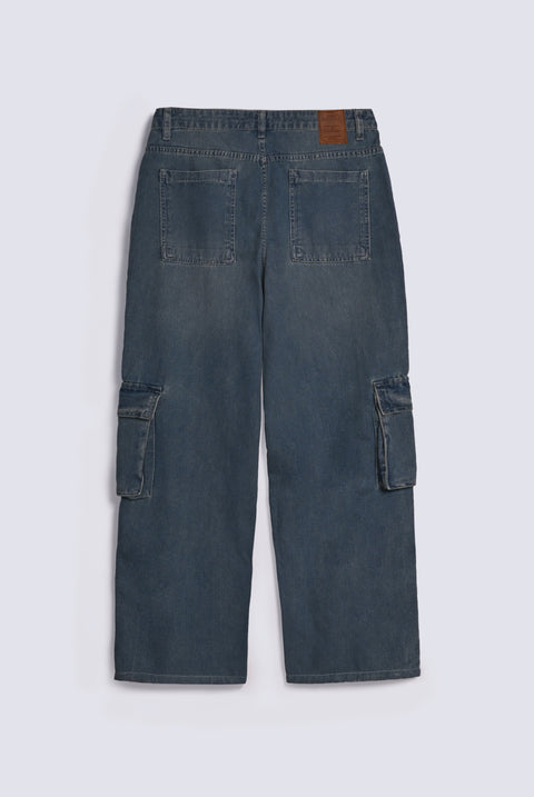 BAGGY FIT CARGO DENIM