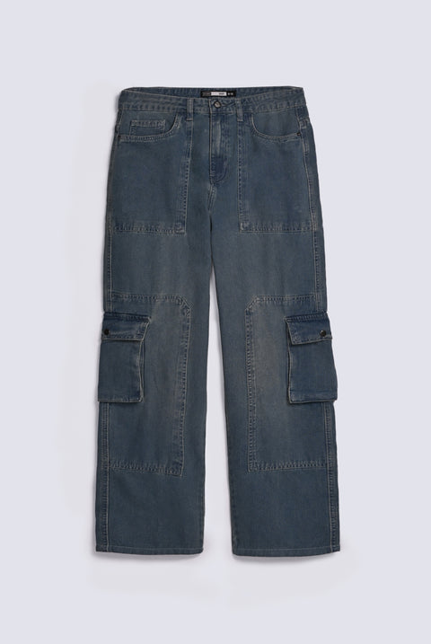 BAGGY FIT CARGO DENIM