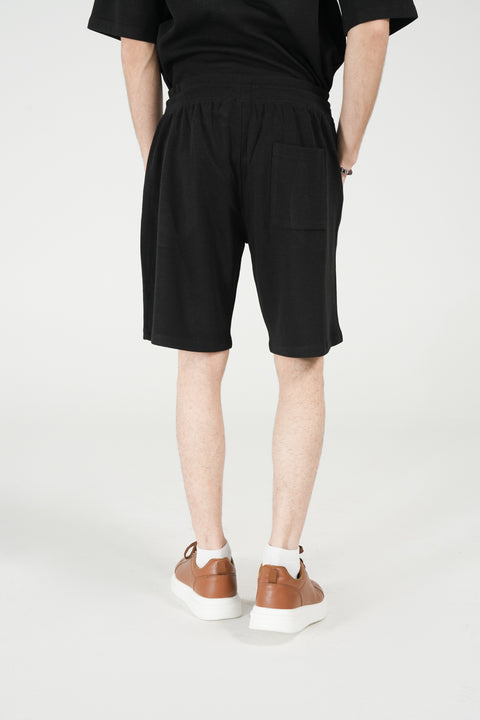 BAGGY FIT TEXTURED SHORT