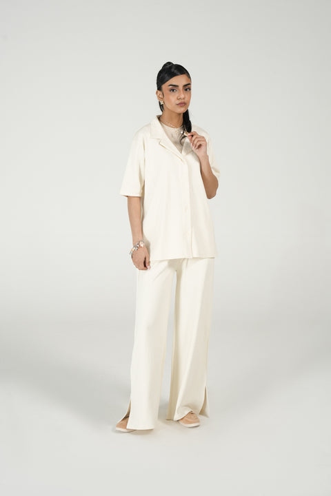 OVERSIZED BUTTON DOWN TEE