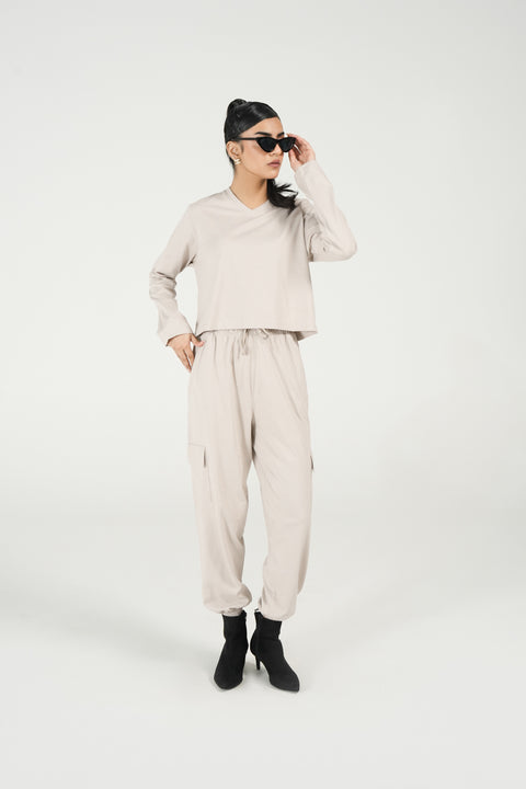 CROPPED FULL SLEEVE T-SHIRT