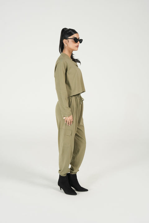 CROPPED FULL SLEEVE T-SHIRT