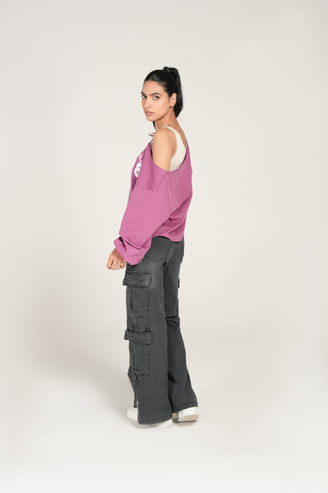 ASYMMETRICAL GRAPHIC TEE