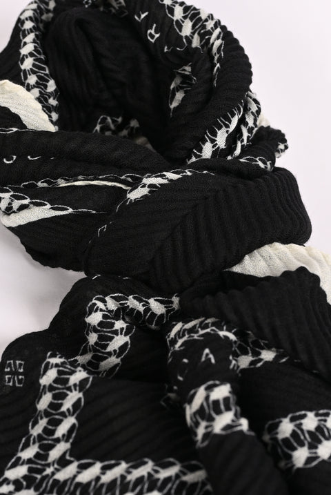 TEXTURED PRINTED SCARF