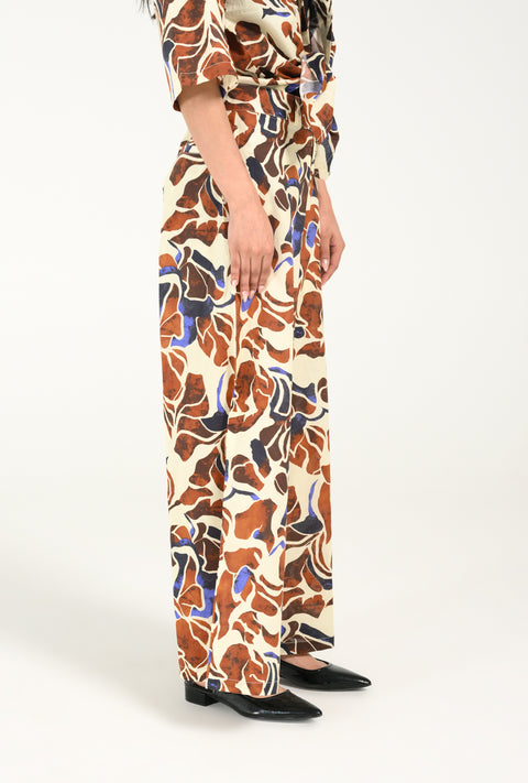 PRINTED MEGA WIDE TROUSERS
